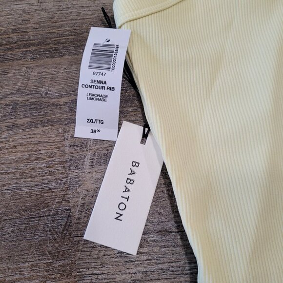 NWT BABATON | Aritzia Senna Contour Rib Racerback Tank Top | Sz. 2XL - Picture 3 of 6